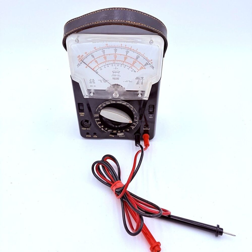 Triplett Model 631 VTVM Vacuum Tube Voltmeter Analog Meter Tested Working